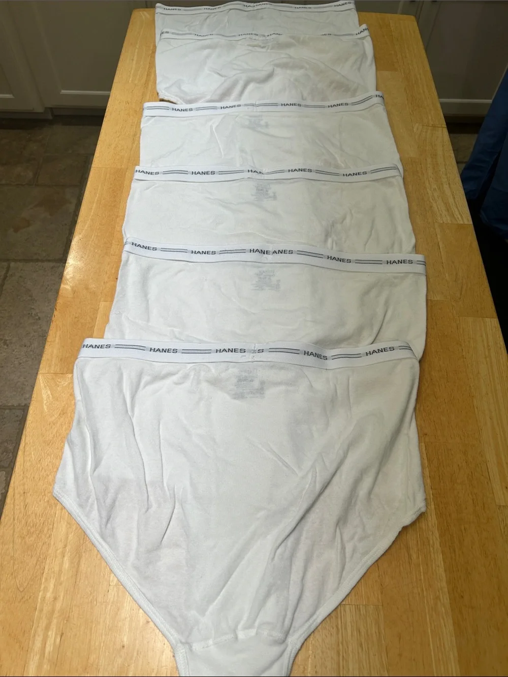 Hanes Men's White Comfort Flex 2XL/TG Briefs- 6 Pack